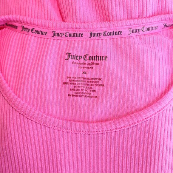 Juicy Couture Pink Pajamas Matching Set Casual Loungewear Two Piece Set Size XL - Picture 3 of 6